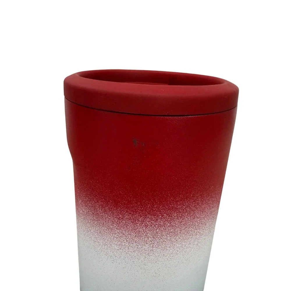 Brumate Hopsulator Slim 12oz Can Cooler Insulator Red White Black Ombre limited